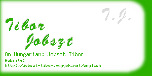 tibor jobszt business card
